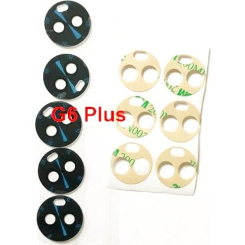 50PCS New Back Rear Main Camera Lens Glass Cover With Adhesive Sticker Tape For Motorola Moto G6 Plus Replacement Parts