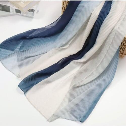 2021 Fashion Women Ombre Pattern Cotton Viscose Printed Scarf Shawls Wraps Hijabs 5Colors 10pcs/lot