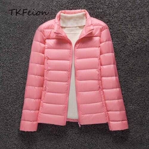 2021 Warm Duck Down Jacket Female Clothing Ultra Light Thin Spring/Autumn Feather Jacket Womens Overcoat Coats Parkas Clothes