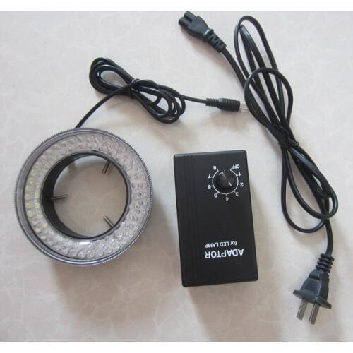 60pcs Lamps Illuminated Adjuatable White Light Stereo Microscope LED Ring Bulb Lamp Input Power 6W Suit for 110v-240V