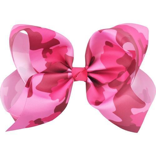 8 Inch Boutique Large Girls Hairpins Ribbon Hair Bows Leopard Print Rainbow Hair Accessories Woman Barrette Festival Hair Clips