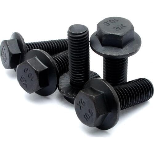 10.9 hex flange bolts with large anti-slip screws M12 M14 M16 M20*20 25 30 35 40 45 50 55 60 65 70 80 90 100