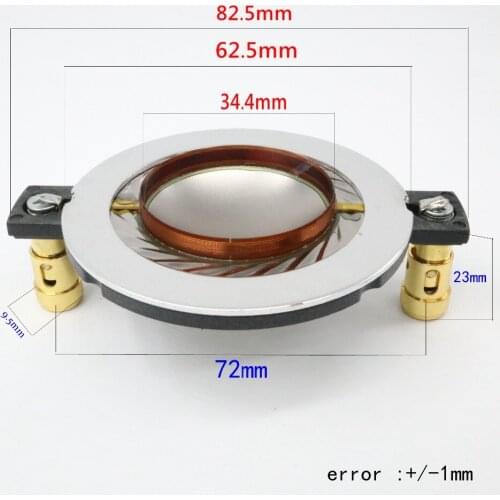 Audio Tweeter Driver Speakers Professional Titanium Film 34 Core Treble Voice Coil DIY Speakers Accessory 8OHM