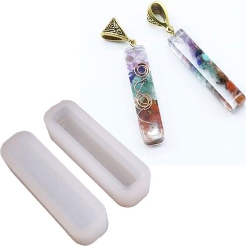 Resin Casting Mold for Pendant Long Strip Pendulum Pendant Charms Resin Mould Long Ogan Pendant Mold(5pcs Long Strip)