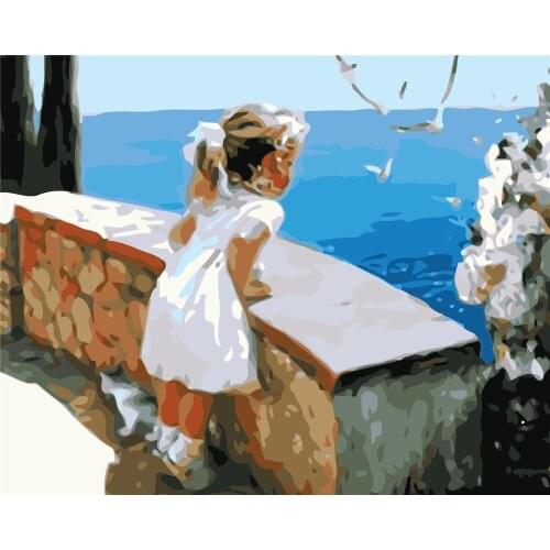 Helianthus True Paint By Number No Frame For Adults Hand Painted Painting Art Gift Diy Coloring By Numbers Kits Home Decoration