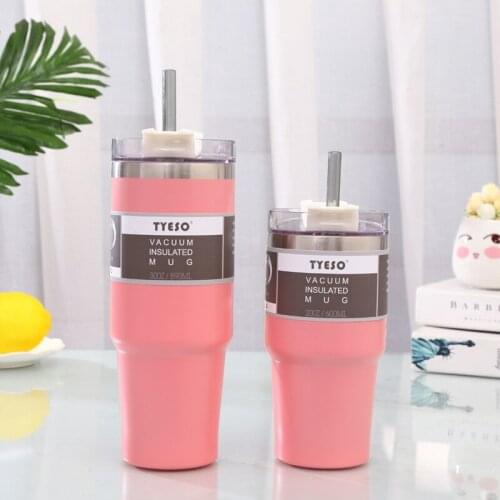 Classic Water Bottle 304 Stainless Steel Cup Thermos Flask Coffee Mug With Lid Straw Travel Thermo Vacuum Cups Garrafa Termica