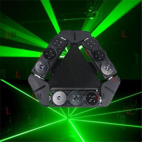 New design single green 50mw 9 eyes moving head spider laser light dj lights for bar show club
