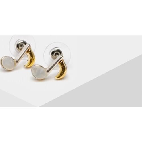 Amorita boutique Fashion geometry design mini Musical earrings