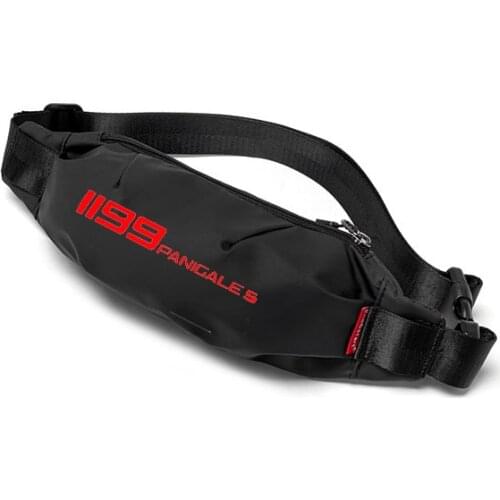 For Ducati 1199 Panigale/S/Tricolor LOGO Men Waist Pack Belt Hip Bum Slant back bag Chest Bag Male Motorcycle