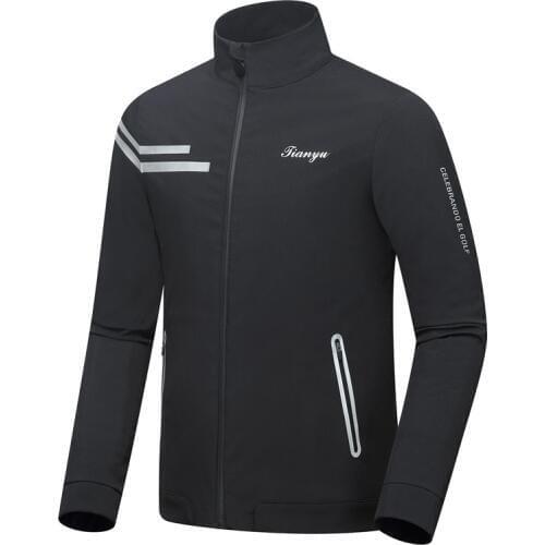 Men Golf Jackets Coat Full Zipper Waterproof Jacket For Men Long Sleeve Windproof Sport Golf Clothings D0656