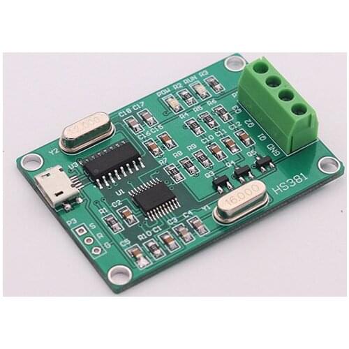New Version of USB Sine Signal Generator, Adjustable Phase 0 to 360 Degrees, Frequency 0.1 to 2000Hz