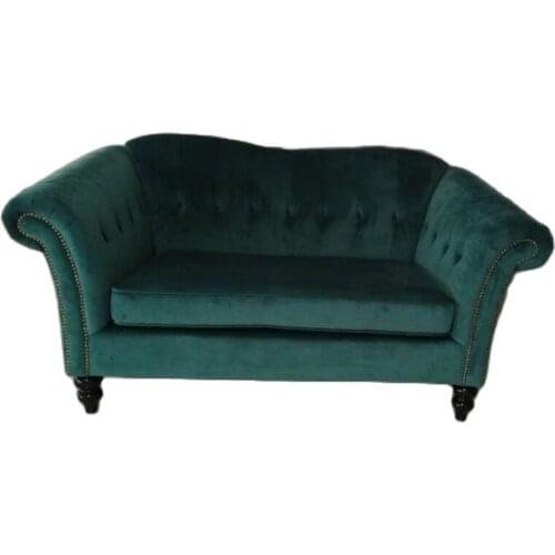 Newest Home Furniture European Style modern Fabric Living Room Sofa sectional velvet cloth sofa two seater American country