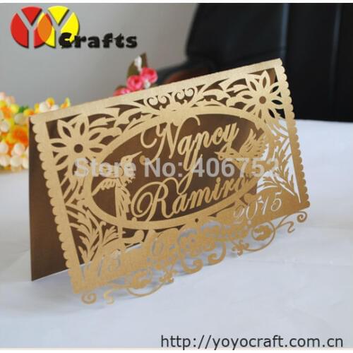 New arrival!! Laser cut love birds wedding cards wedding favors laser cut wedding invitation card models with free logo