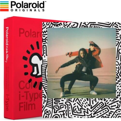 Original Polaroid Color i-Type Film Keith Haring Edition Instant Photo Paper 8 Sheets For Polaroid Onestep+, Onestep2 VF
