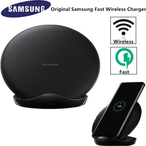 Original Samsung Fast Wireless Charger Stand For Samsung Galaxy S20 10 S9 S8 Plus S7 Note10 + iPhone 8 Plus X Qi Pad EP-N5100