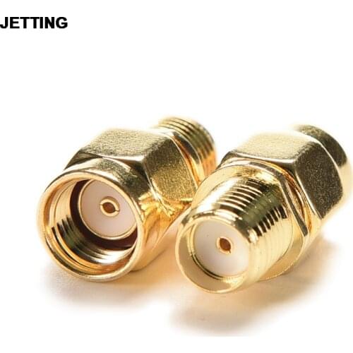JETTING RF SMA Connector Adapter RP-SMA Male To RP-SMA Female Plug RF Adapter For Wireless Antenna RF Adapter Drop Shipping