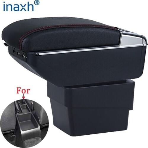 For Skoda Octavia Armrest box For Skoda Octavia Mk3 A7 2014 2015 2016 2017 Retrofit parts Storage box auto accessories USB