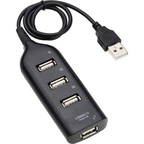 4 Ports High Speed USB 2.0 Expansion Hub Splitter Adapter for PC Laptop Computer