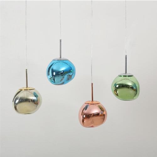 Modern Lava Hanging Lamp Glass Pendant Lights Home Deco Irregular ball Light for Bedroom Bar Restaurant Design Lamp E27 Fixtures