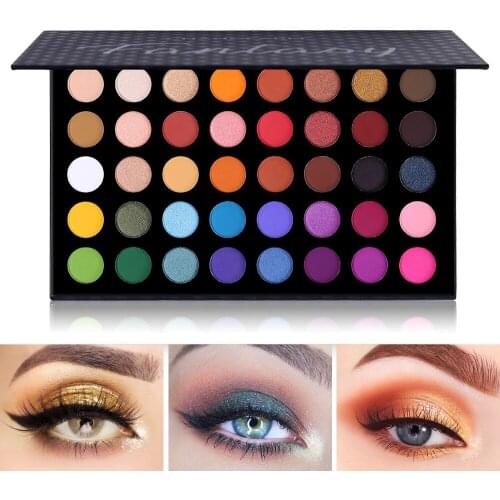 Ucanbe 40 Colors Professional Cosmetics Eye Shadow Palette Fantasy Matte Makeup Pallette Natutral Glitter Pigment Eyeshadow