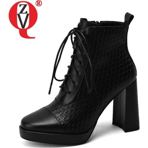 ZVQ Women winter New Style Leisure short boots Round Toe Solid color Good Qualtiy Pumps Heels frenulum Concise Comfortable