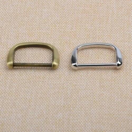 Gold D ring buckle 1 1/4"(32mm) flat Strap Rings high quality d ring