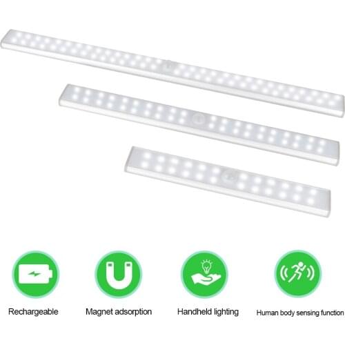 24/40/60 LEDs PIR Wireless LED Motion Sensor Light Cupboard Wardrobe Lamp LED Under Cabinet Night Light Closet Stairs Kitchen