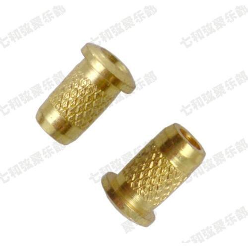 6 Pcs Gold Guitar String Mounting Ferrules Bushing Set For electric guitar bridge string retainer guitar accessories parts