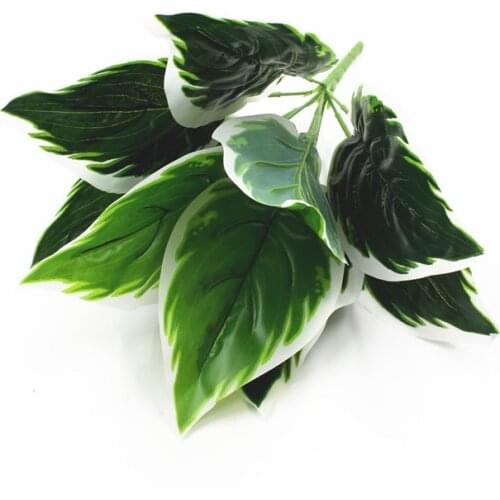 9 Head Green Artificial Monstera Plants Home Garden Decoration Turtle Leaves Christmas Wedding Party Supplies Fake Plants