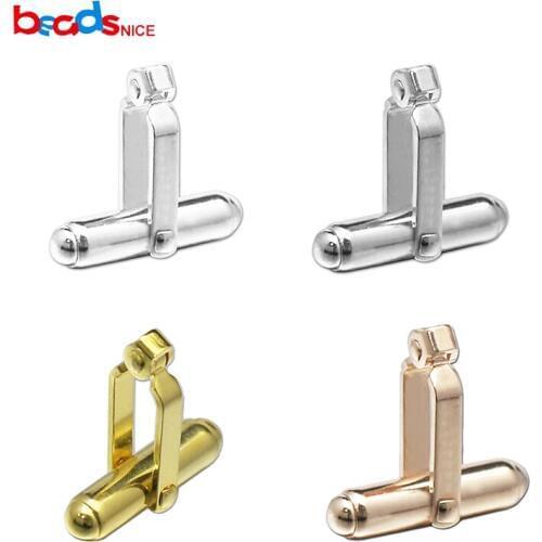 Beadsnice new arrival pure 925 silver French cufflinks backs cuff links for men of cufflink accessories diy personalized ID27498