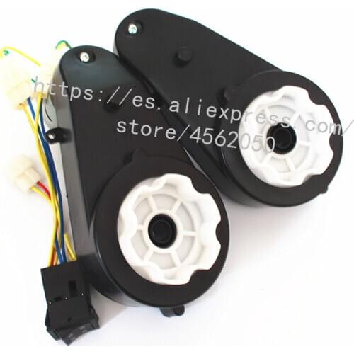 Childrens electric car gearbox with DC motor,kids car gearbox with high and low speed devices,550 and 390 motor for remote car