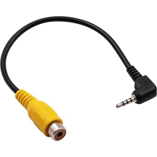 For 1 AV input video cable, 2.5mm stereo jack male plug, for RCA female adapter cable, for GPS converter cable