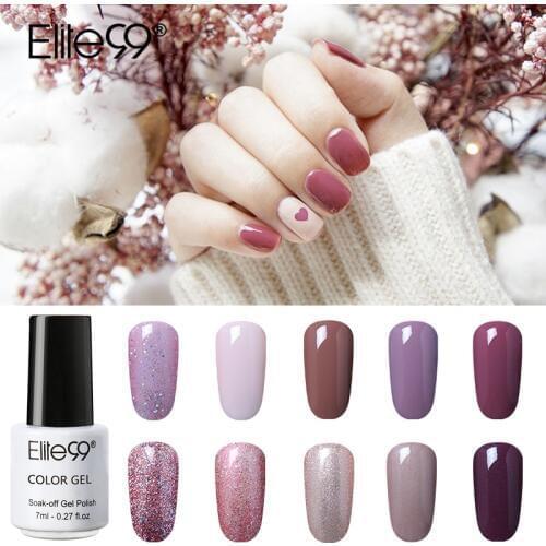 Elite99 7ml Soak Off Enamel Gel Polish UV LED Gel Nail Polish Lacquer Long Lasting Nail Art Design Manicure Nail Gel Varinshes
