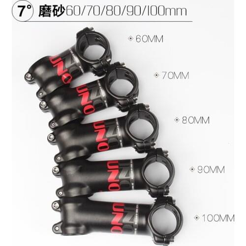 HOT 2018 NEW UNO MTB Road Bike Stem 7 17 Degrees matte 60/70/80/90/100/110/120/130mm Cheap Handlebar Clamp Mountain Road Stem DH