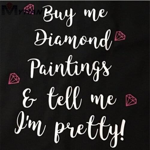 Buy Me Diamond Painting,Great Gift For DP Lovers,MYTIAN 5D DIY Diamond Embroidery Mosaic Paint By Number Cross Stitch Wall Decor