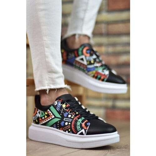 Riccon Black White Artz Male Sneaker