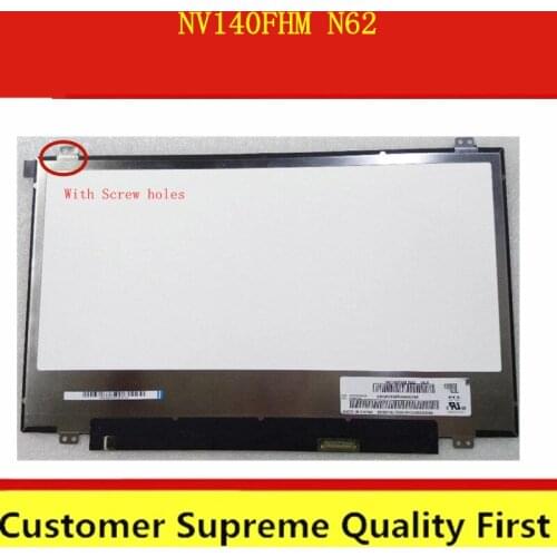 14inch 72% NTSC LED LCD Screen Display Matrix NV140FHM-N62 V8.0 FRU 00NY446 For ASUS UX410U UX410UA UX410UQ UX410