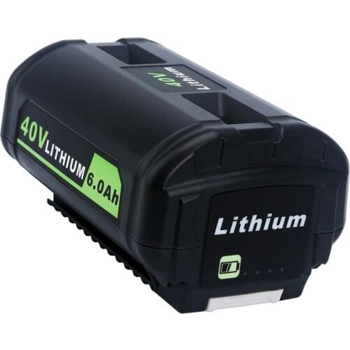 40V 6.0Ah Lithium Battery for Ryobi OP4040 OP4026 OP4030 OP4050 OP4060A Collection Cordless Power Tools Rechargeable Batteries