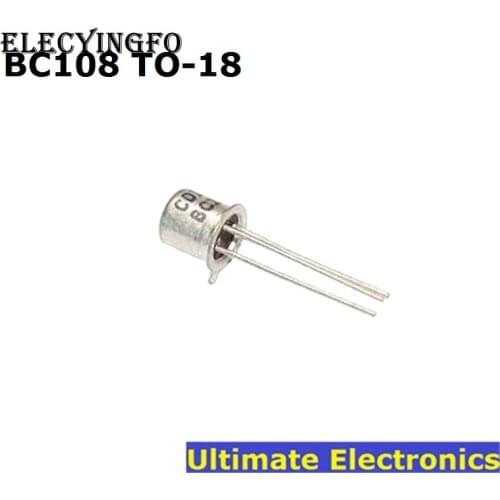 5pcs BC108 BC108B TO-18 NPN Small Signal Transistor