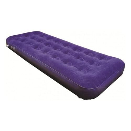 Individual inflatable mattress with built-in pump