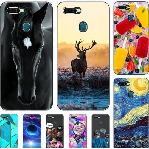 Fashion Bumper Cute Case For OPPO F5 A73 A73T A79 6.0" Case Soft Silicone Cat Horse Flower Cover Shell