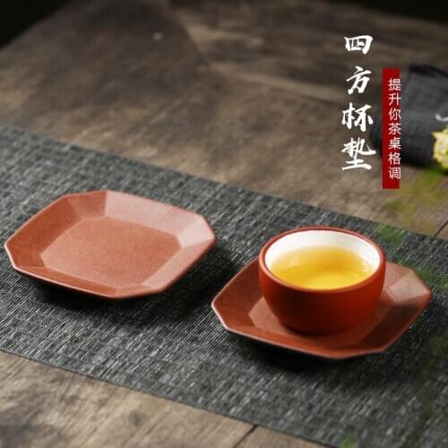 Bottom groove qing chang tao 】 ceramic tea-pot base four penghu-glance backstops furnishing articles 28 / single price
