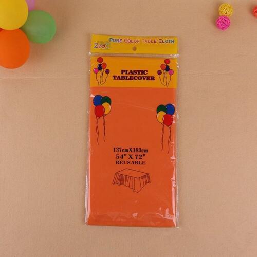 11Colors Optional Disposable Birthday Tablecloth Pink Princess Kids Happy Birthday Party Plastic Wipe Clean Tablecover Supplies