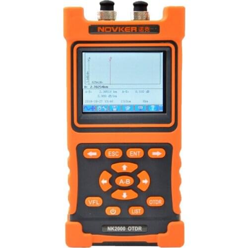 Single-mode Optical Time Domain Reflectometer 1310/1550NM 28/26dB 80KM Handheld NK2000 OTDR