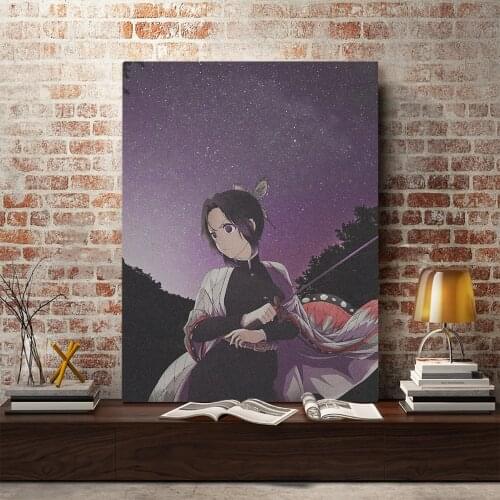 Shinobu Kocho Kimetsu no Yaiba Anime Canvas Home Decor Prints Dorm Living Room Bedroom Manga Painting Wall Art Decoration Poster