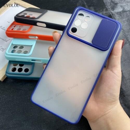 Slide Camera Lens Protection Cases For Samsung Galaxy F62 M62 Silicone Shockproof Matte Transparent Cover For Samsung Quantum 2