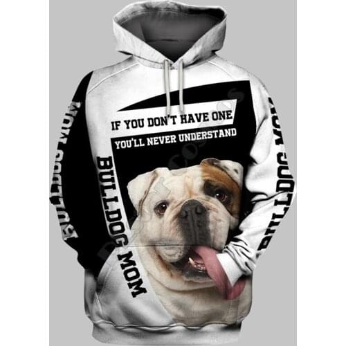 Bulldog Mom 3D Hoodies Printed Pullover Men For Women Funny Sweatshirts Fashion Cosplay Apparel Sweater Drop Shipping 02
