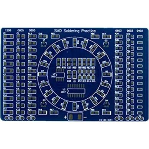 Rotating LED SMD NE555 Soldering Practice Board DIY Kit Fanny Skill Training DIY Kit Electronic PCB Board Module Suit