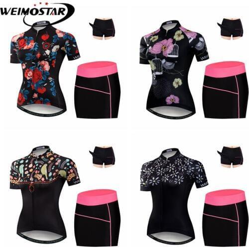 High Quality Womens MTB Bike Quick Dry Jersey Shorts 3D Padded Summer Sports Shirt Dress Cycling Clothing Ropa Ciclismo