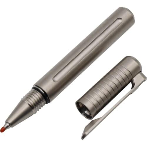 1 Piece Titanium Alloy MINI Short Writing Pen Business Office Signature Pen